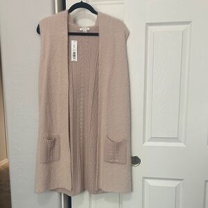 Westbound Blush Open-Front Cardigan